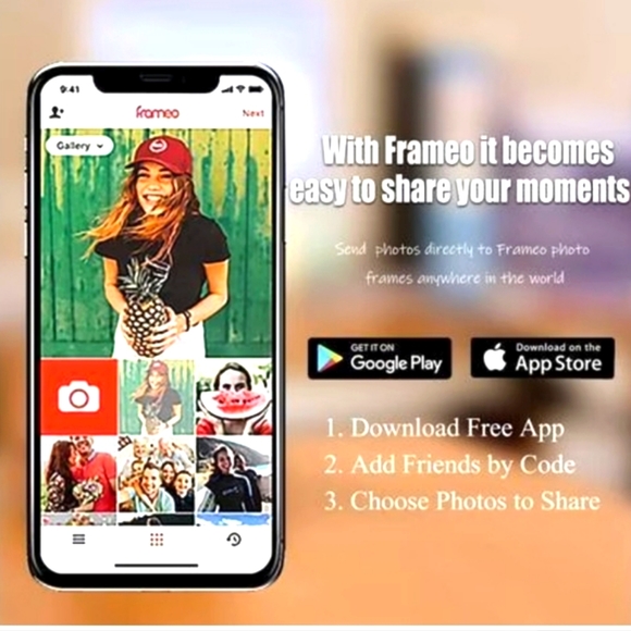 Scishion P100 Wifi Digital Picture Frame - Picture 7 of 9